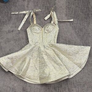 Rachel Allan Gold Cocktail Dress